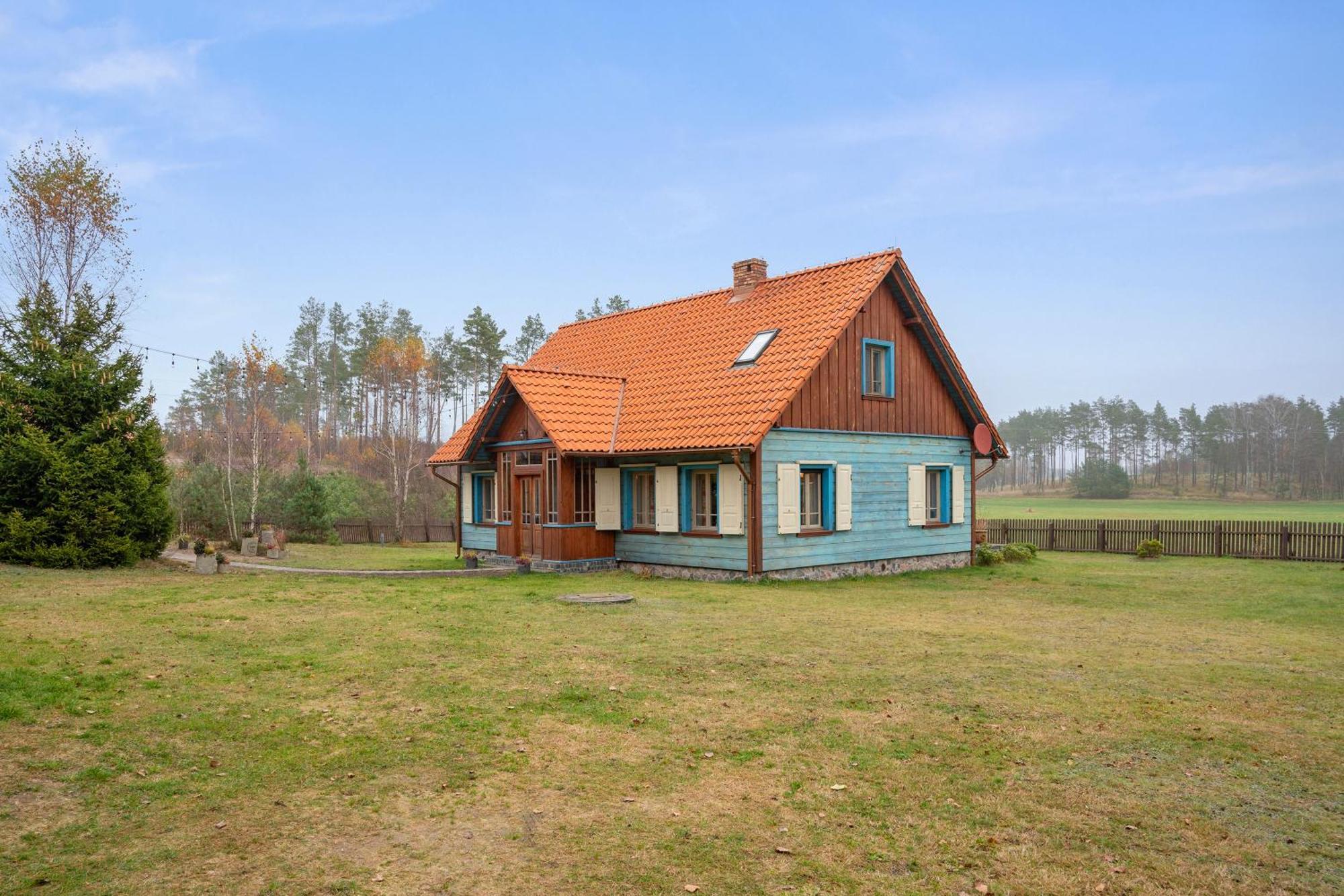 Lesny Dworek Sominy - Dom Z Sauna I Kominkiem Ngoại thất bức ảnh